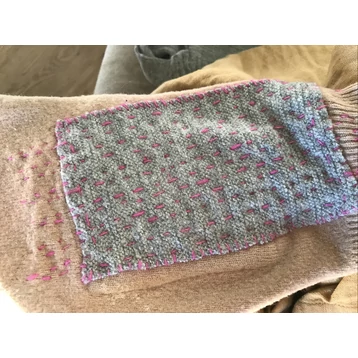 Ruhajavítás, stoppolás alapok 3. - varrt anyag stoppolása 